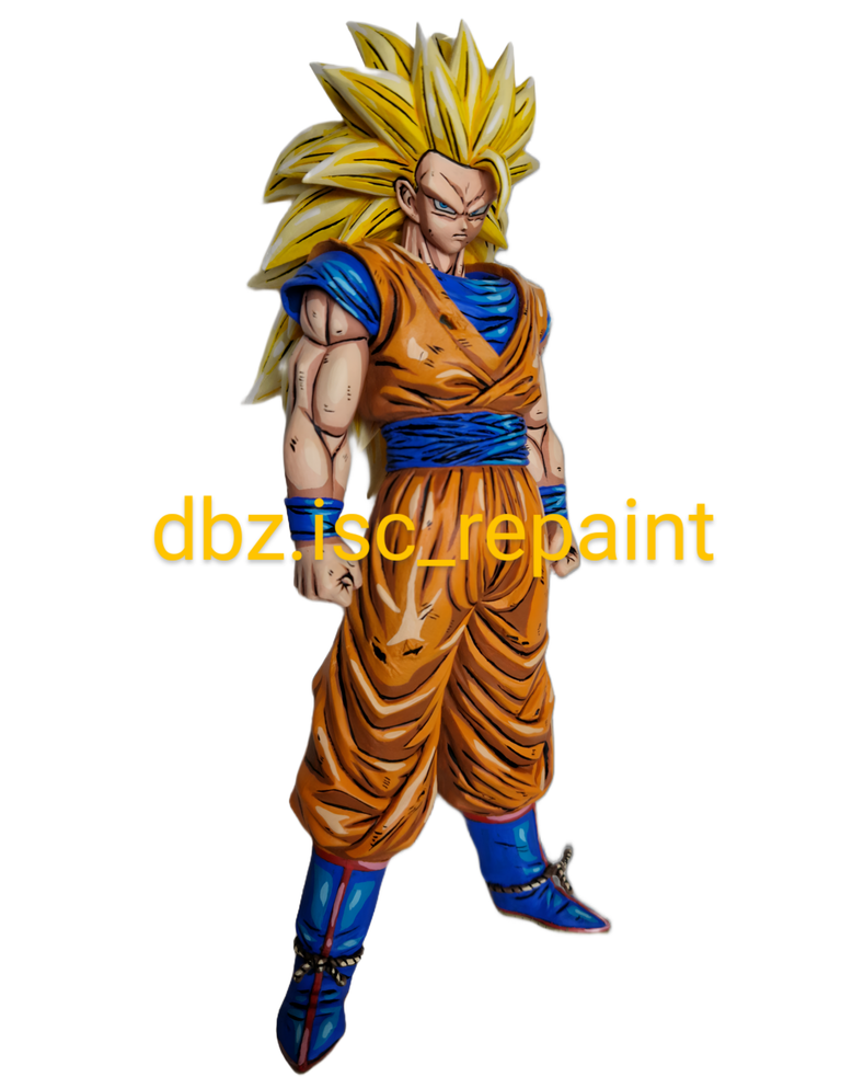 Figura Dragon Ball Super Goku Super Saiyan 3, figures,repaint,repintado